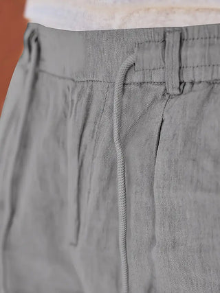Adrien | Pantalon large en lin avec cordon