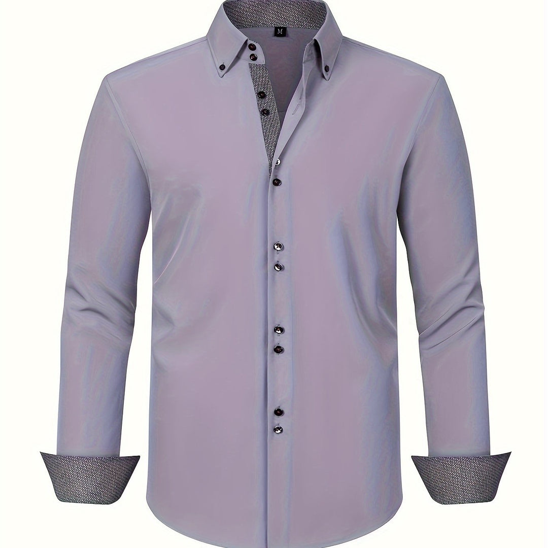 Ambroise | Chemise élégante légère avec détails contrastés