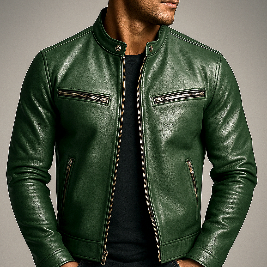 Benoît | Veste en cuir vintage