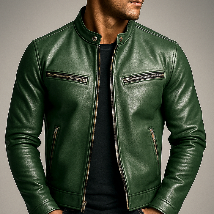 Benoît | Veste en cuir vintage