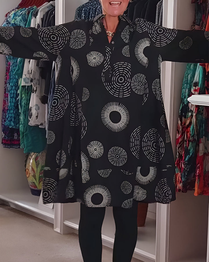 Zélie | Robe à motif géométrique