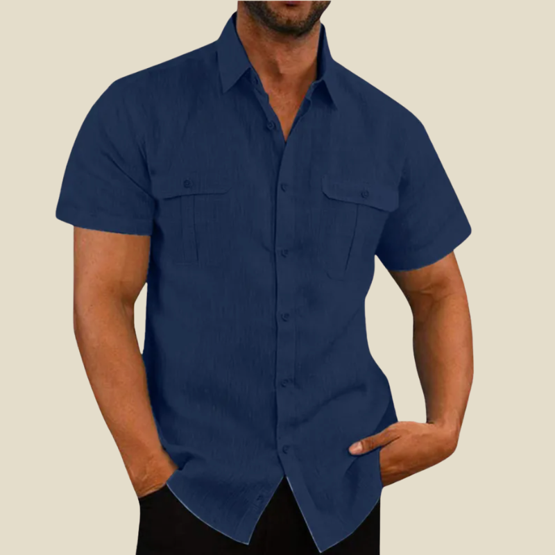 Yannick | Chemise à poches texturée