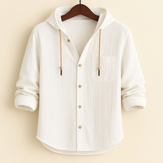 Augustin | Chemise de luxe en coton doux avec capuche