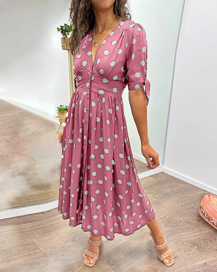 Armelle | Robe élégante à pois