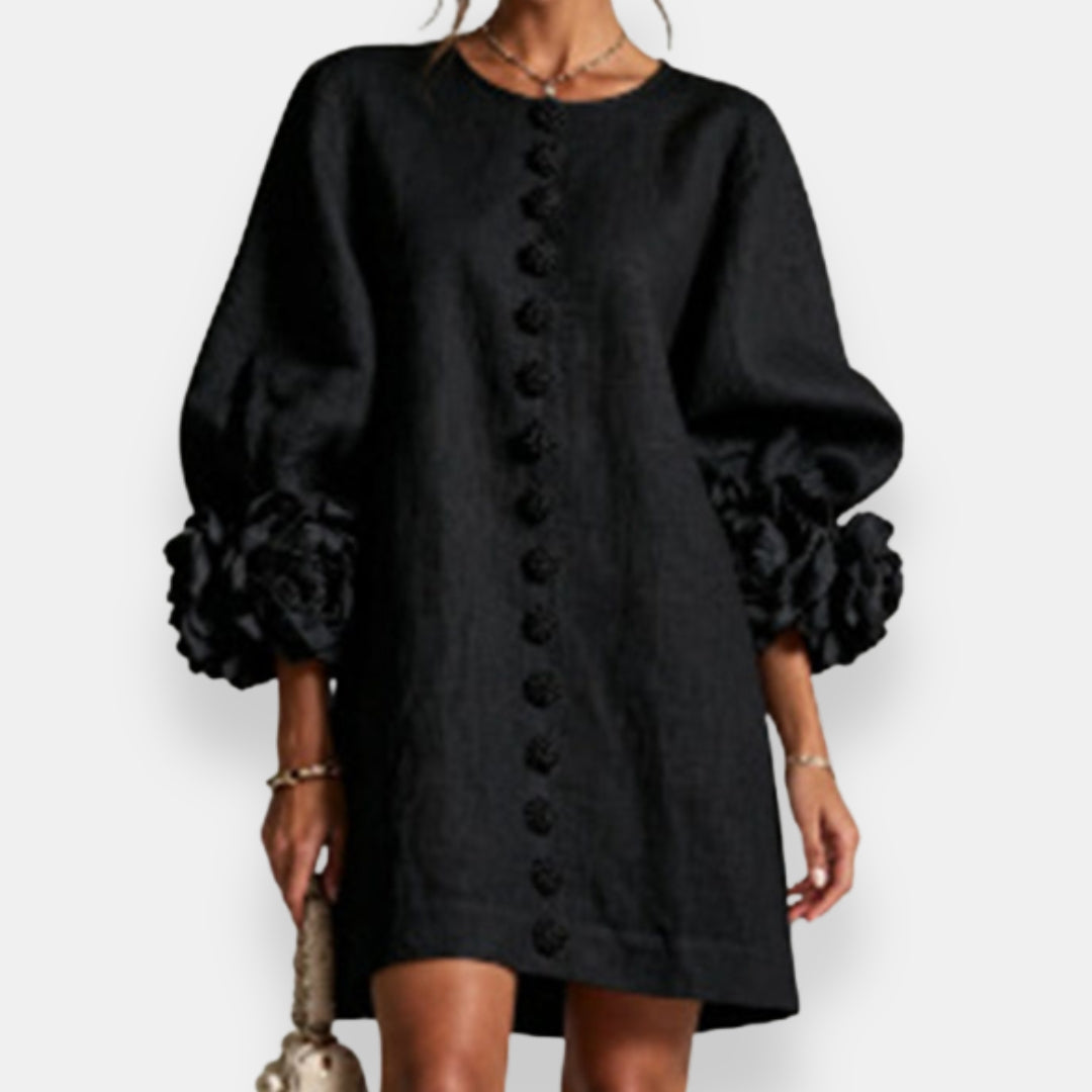 Annabelle | Robe à fleurs en relief