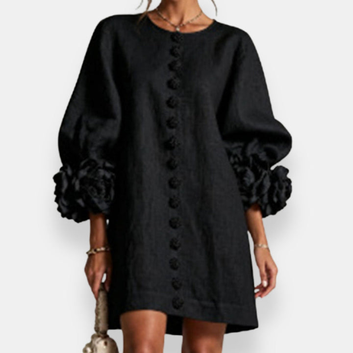 Annabelle | Robe à fleurs en relief