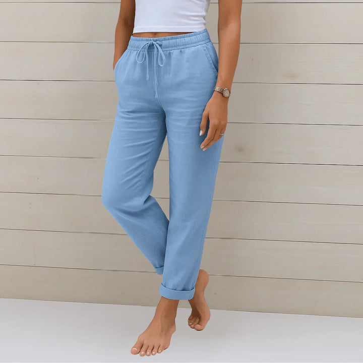 Arielle | Pantalon extensible en lin