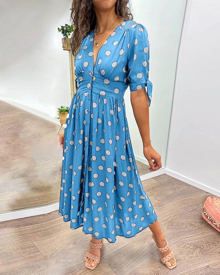 Armelle | Robe élégante à pois