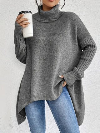 Camille | Pull ample à col montant