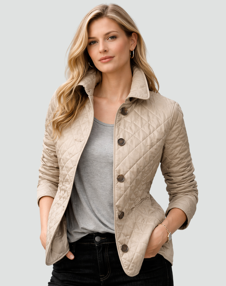 Romane | Veste matelassée boutonnée