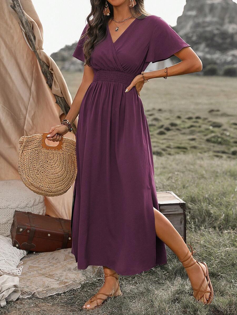 Océane | Robe longue élégante à fente
