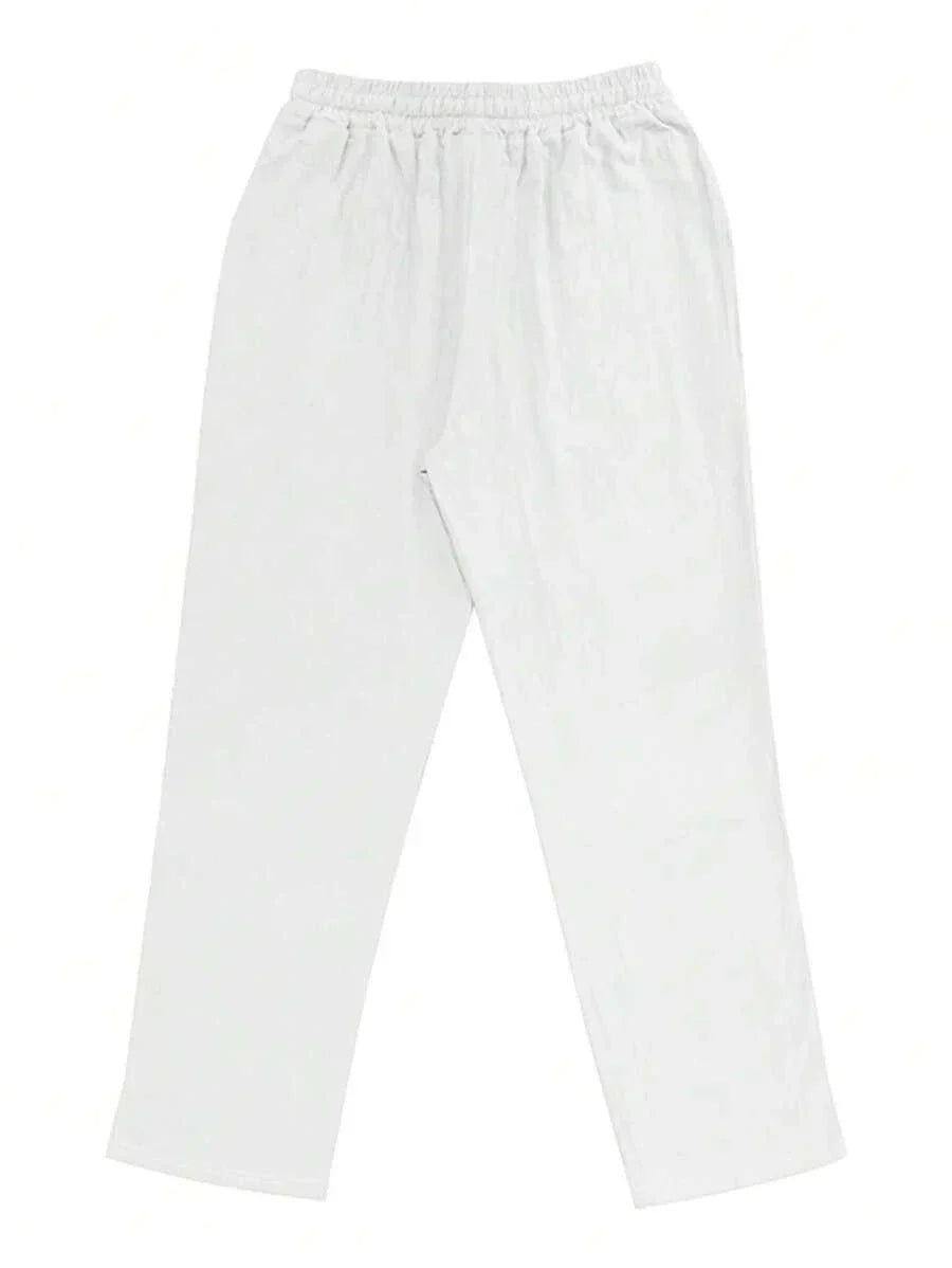 Julien | Pantalon léger en lin avec cordon