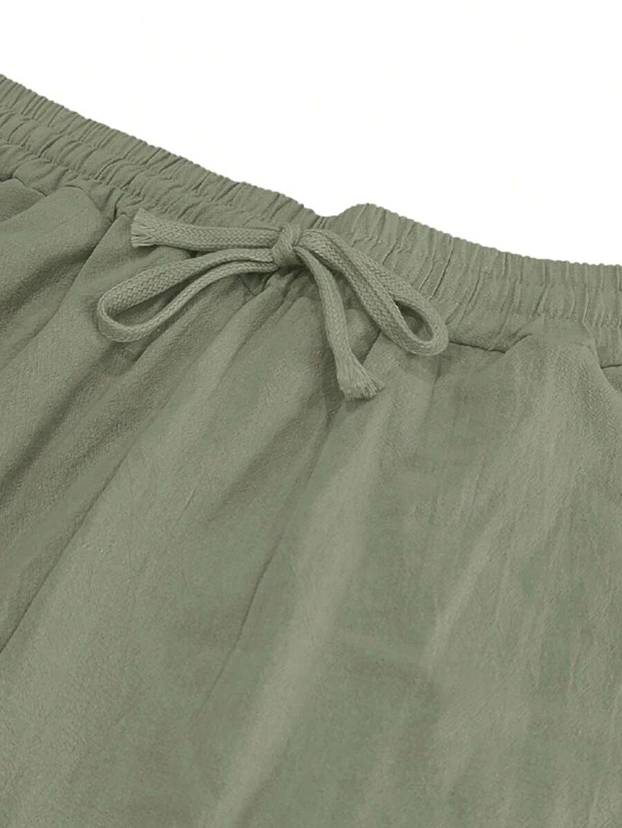 Julien | Pantalon léger en lin avec cordon
