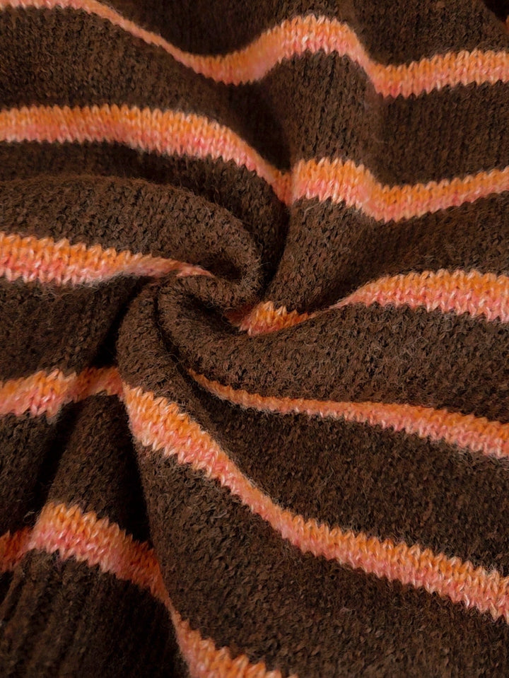 Morgane | Cardigan rayé en maille