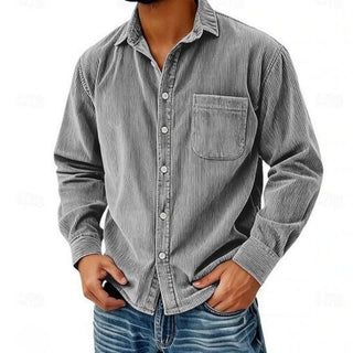 Jean-Pascal | Chemise boutonnée en velours côtelé