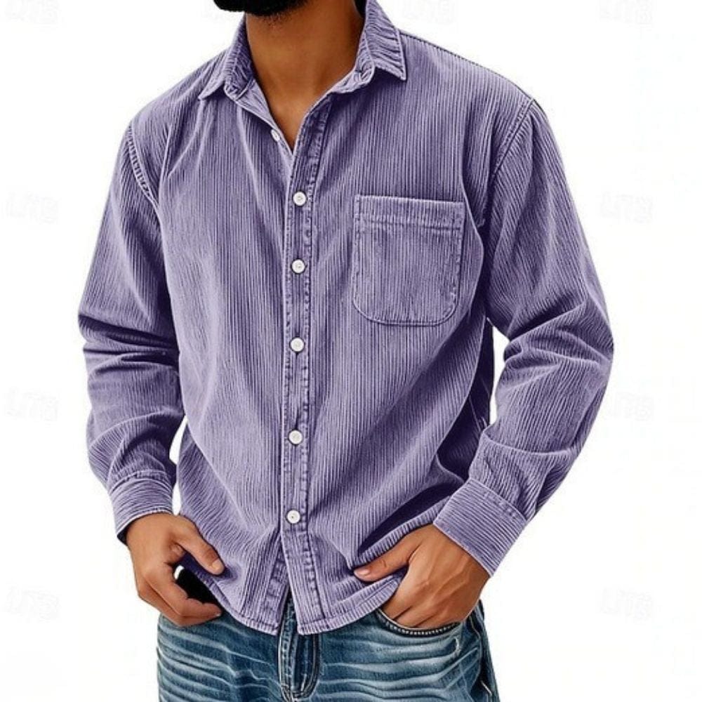 Jean-Pascal | Chemise boutonnée en velours côtelé