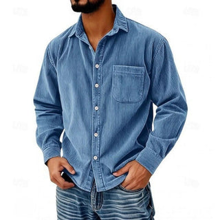 Jean-Pascal | Chemise boutonnée en velours côtelé