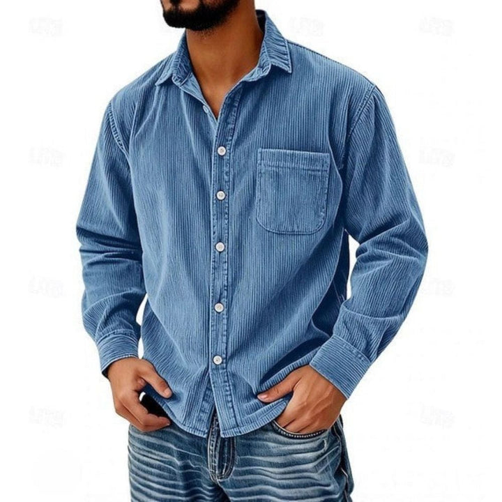Jean-Pascal | Chemise boutonnée en velours côtelé