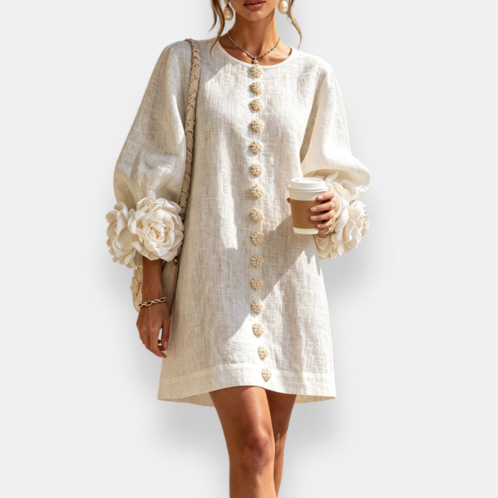 Annabelle | Robe à fleurs en relief