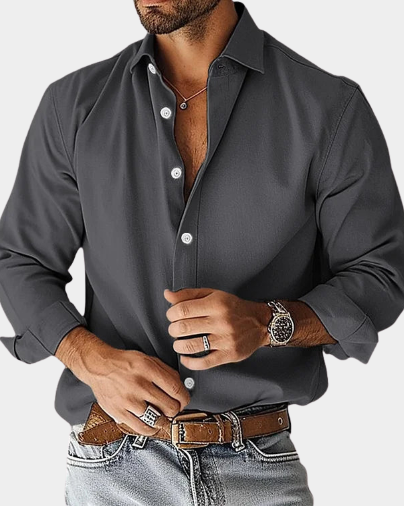 Maxime | Chemise boutonnée étirement coupe slim