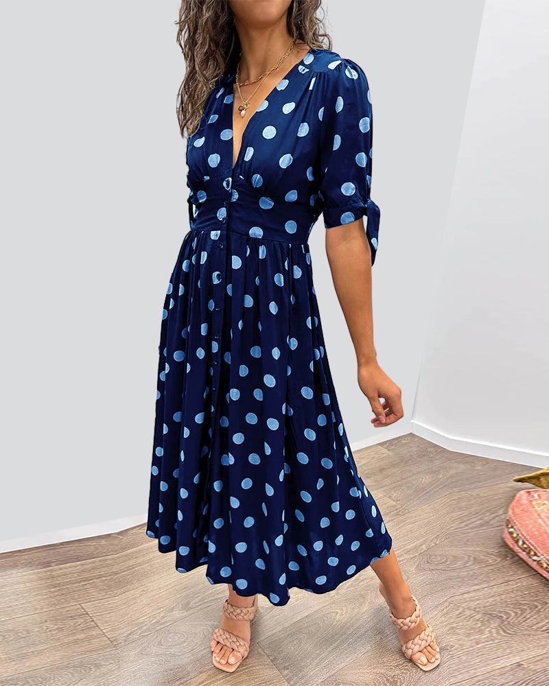 Armelle | Robe élégante à pois