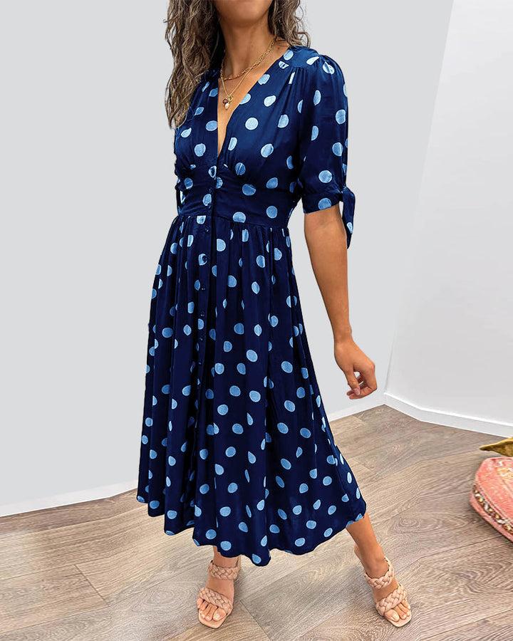 Armelle | Robe élégante à pois