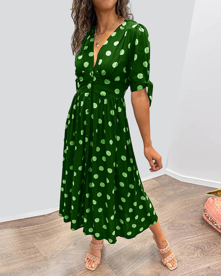 Armelle | Robe élégante à pois
