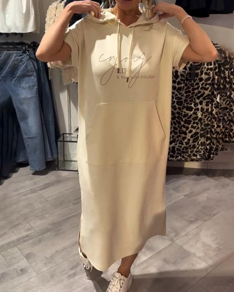 Valentine | Robe sweat à capuche confortable