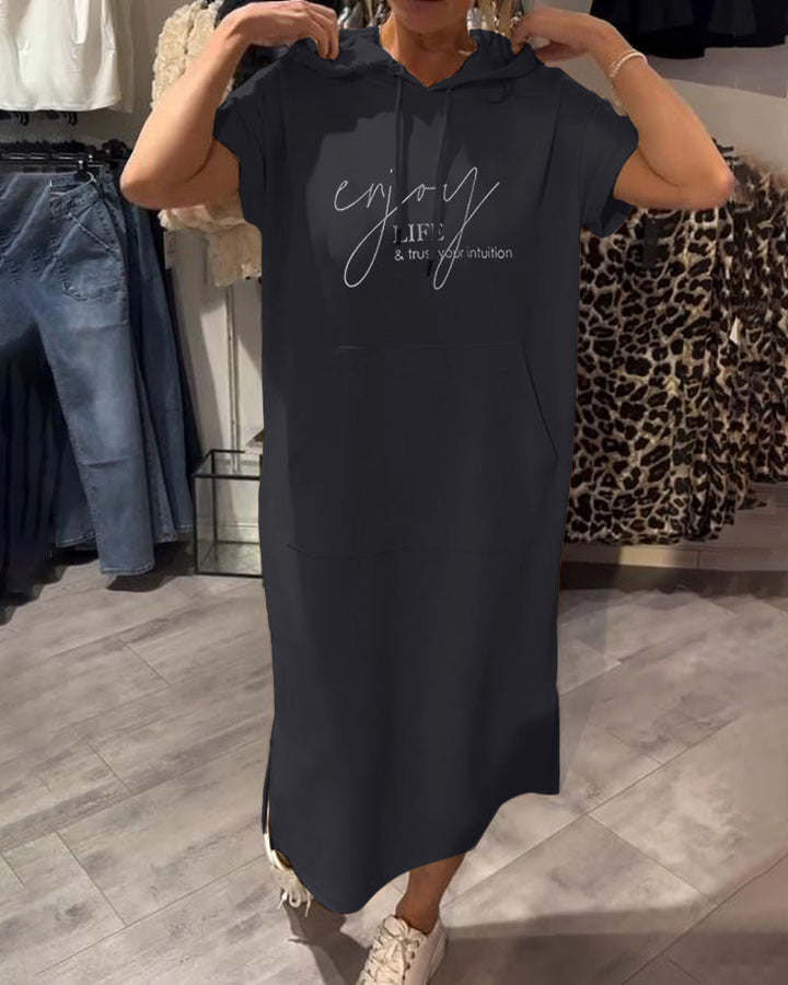 Valentine | Robe sweat à capuche confortable