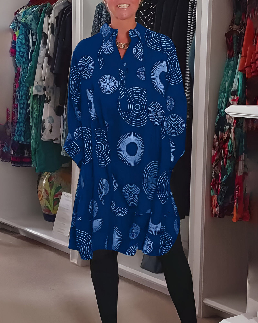 Zélie | Robe à motif géométrique