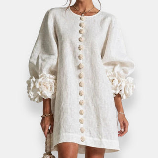 Annabelle | Robe à fleurs en relief