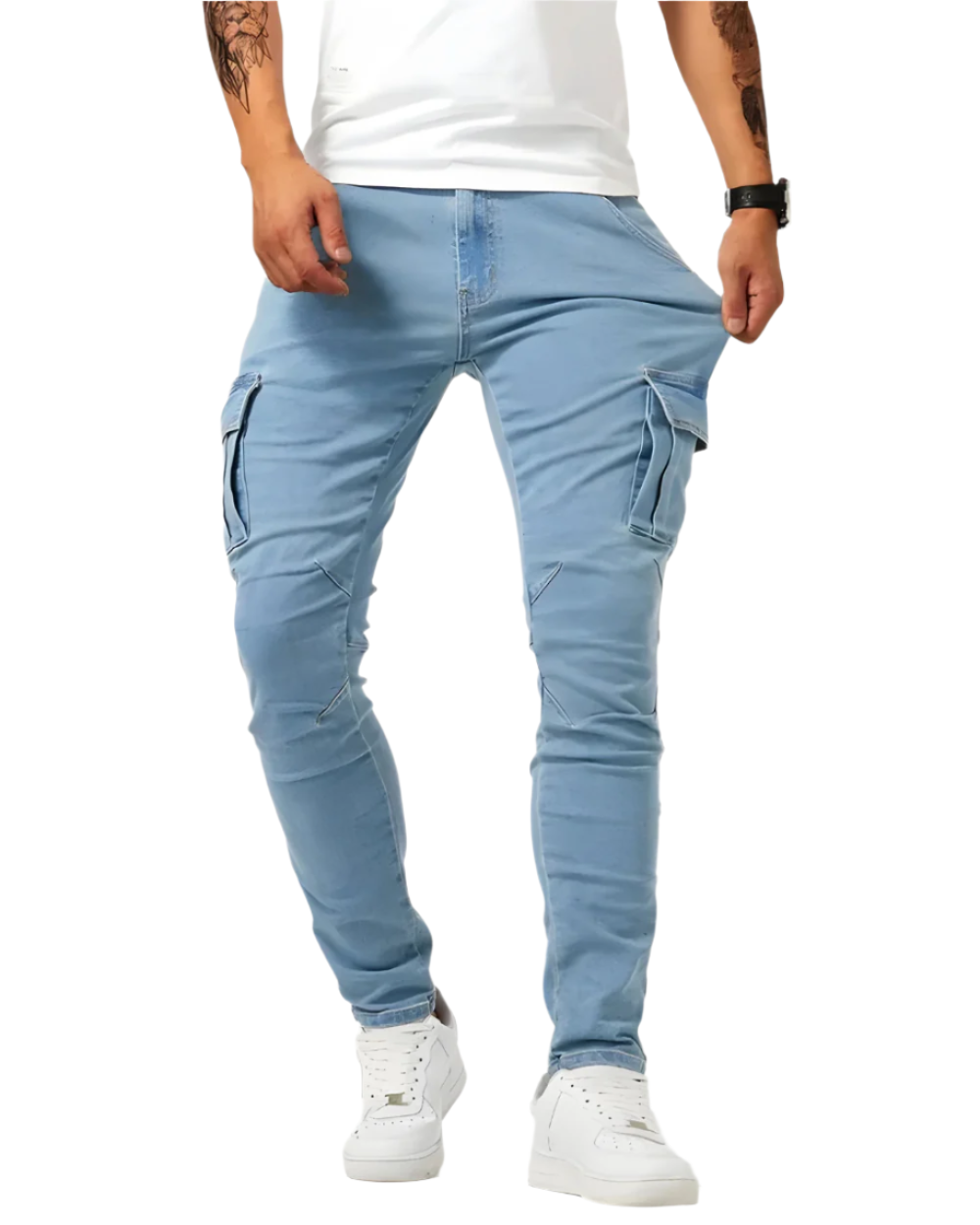 Jean | Pantalon cargo extensible
