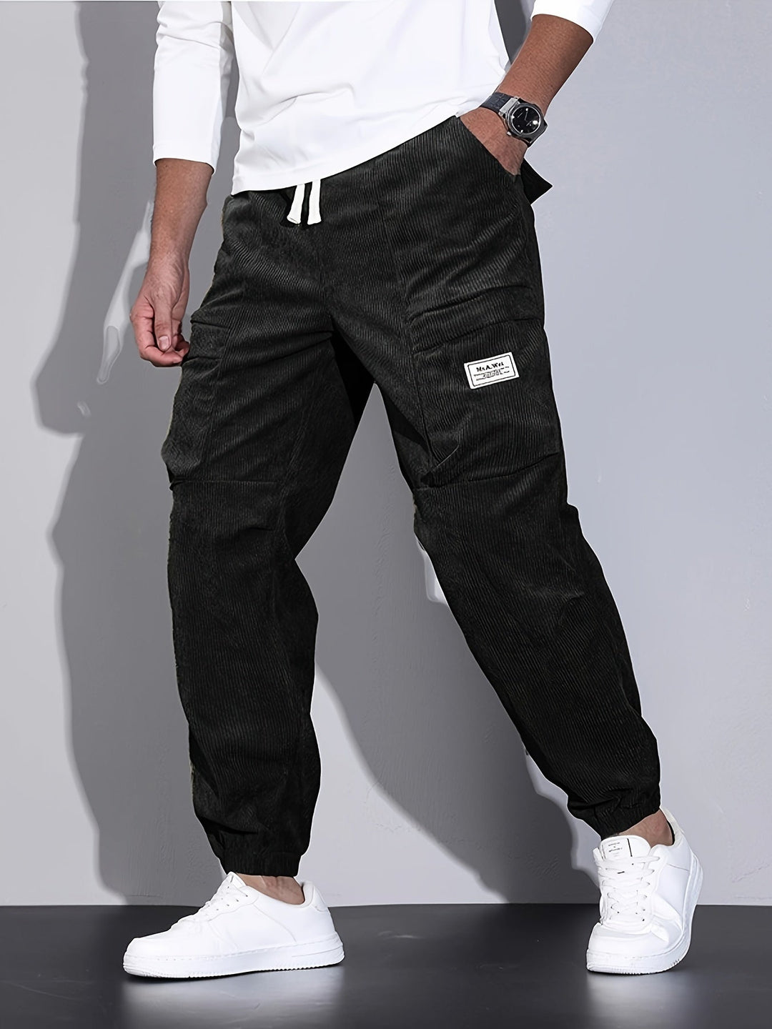 Gaspard | Pantalon cargo en velours côtelé