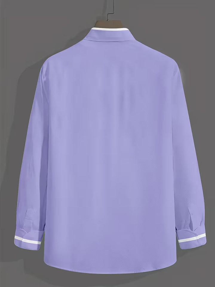 Gaston | Chemise grand-père à contrastes