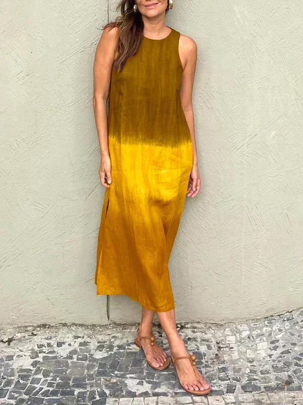Édith | Robe élégante à motif naturel