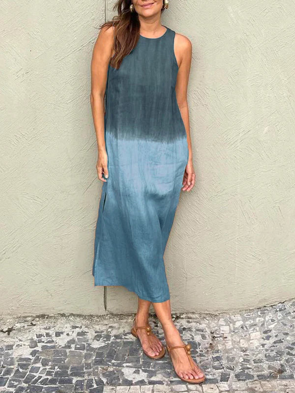 Édith | Robe élégante à motif naturel