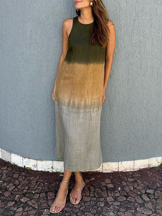 Édith | Robe élégante à motif naturel