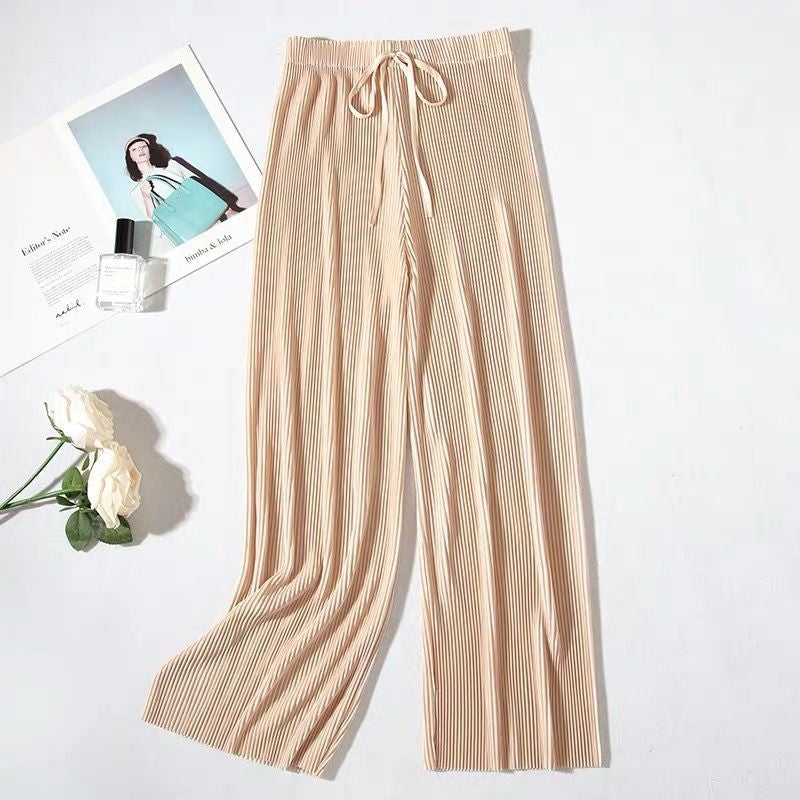 Bérénice | Pantalon plissé à jambes larges
