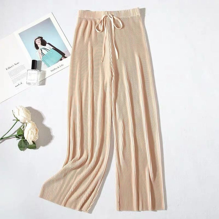 Bérénice | Pantalon plissé à jambes larges