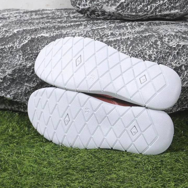 Prune | Mocassins décontractés en toile brodée