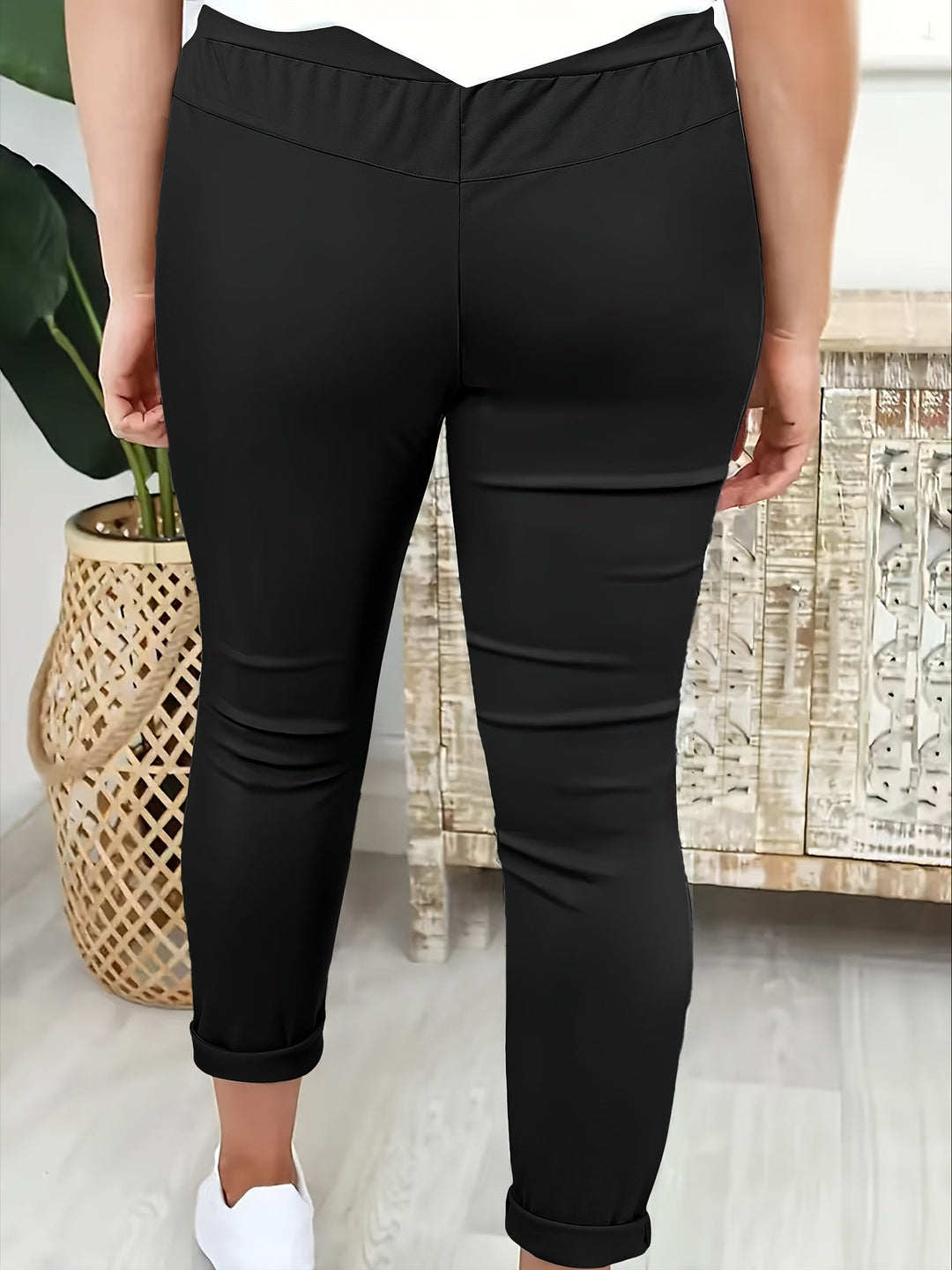 Maïwenn | Pantalon slim classique à cordon