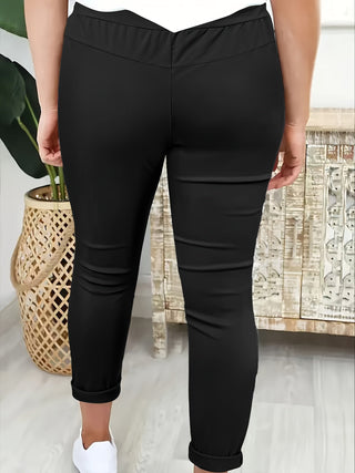 Maïwenn | Pantalon slim classique à cordon