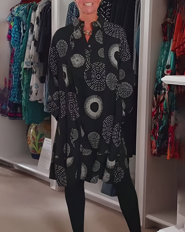 Zélie | Robe à motif géométrique