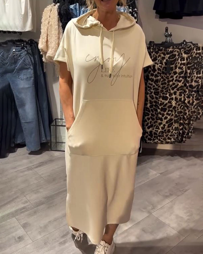 Valentine | Robe sweat à capuche confortable