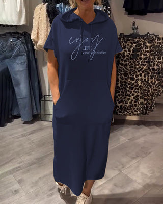 Valentine | Robe sweat à capuche confortable