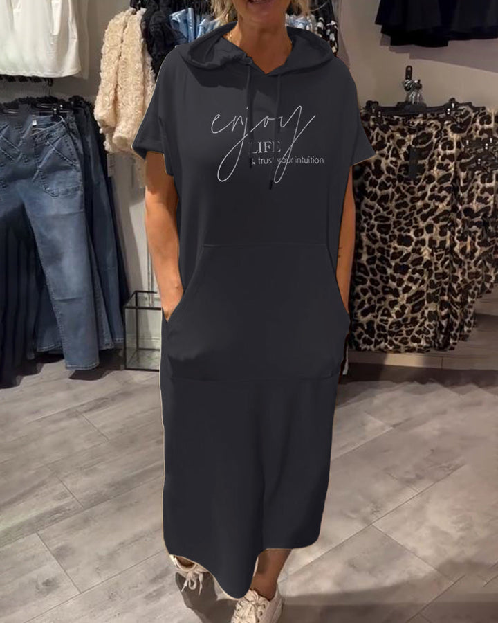Valentine | Robe sweat à capuche confortable