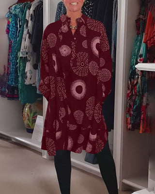 Zélie | Robe à motif géométrique