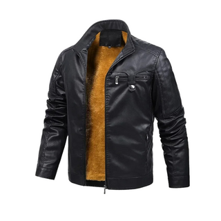 Yann | Veste en cuir rétro doublée