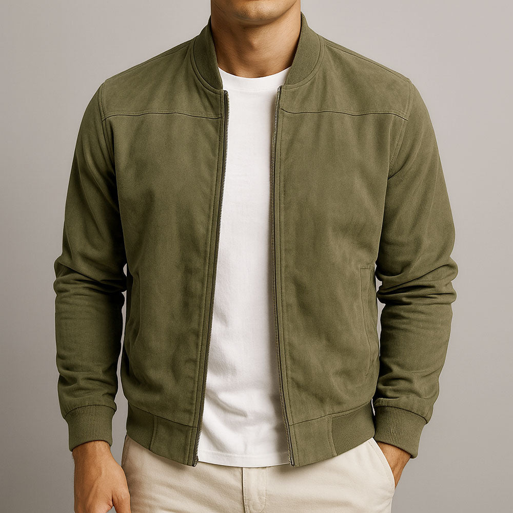 Basile | Veste en daim artisanale