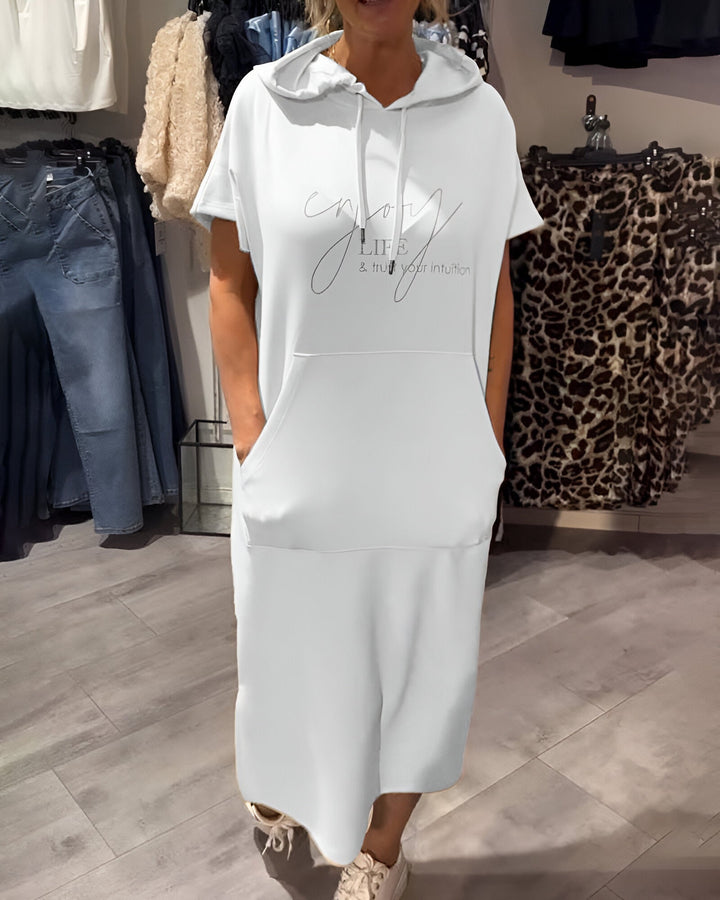Valentine | Robe sweat à capuche confortable